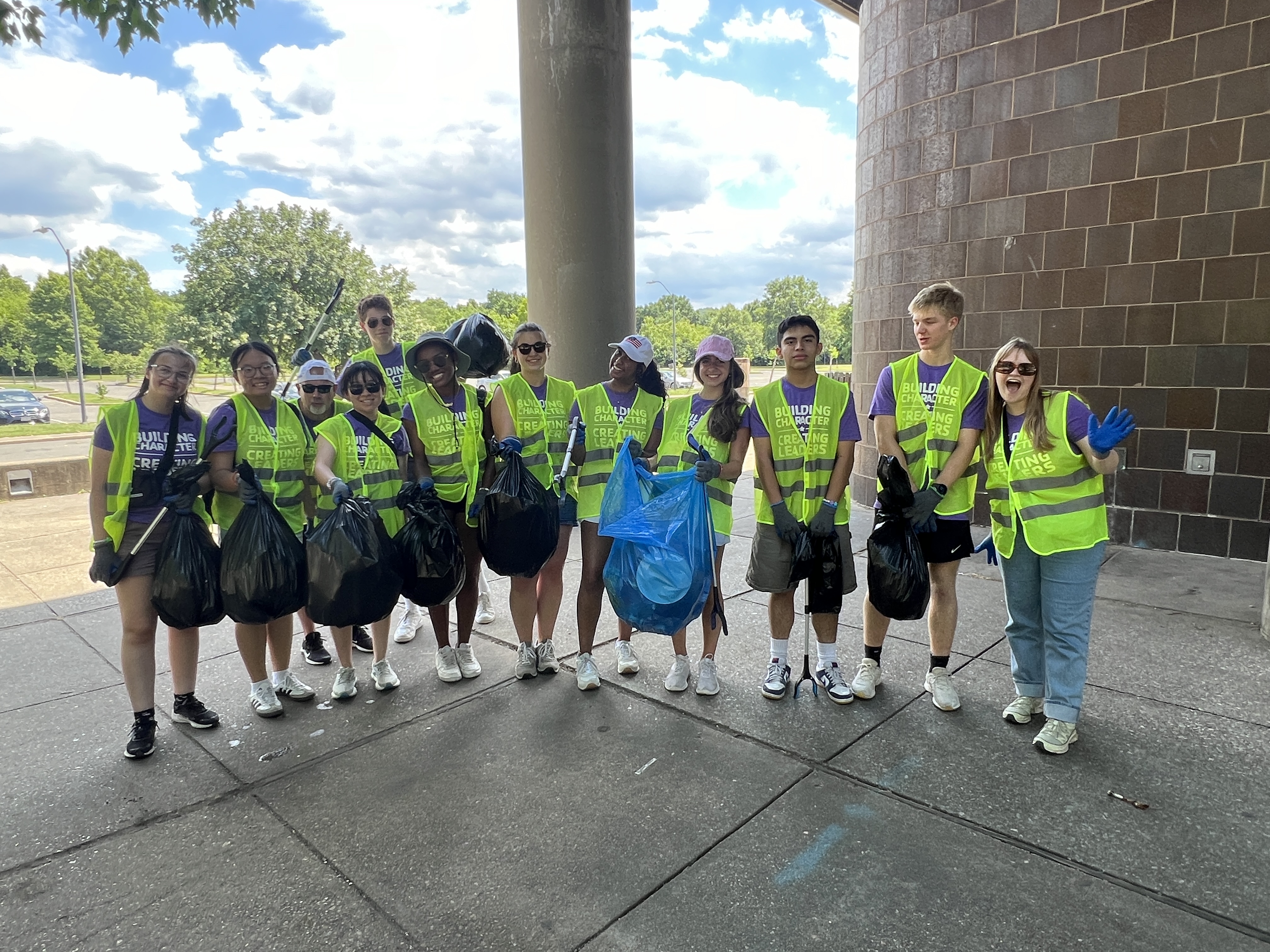 YMCA youth government teens volunteering with National Park Service