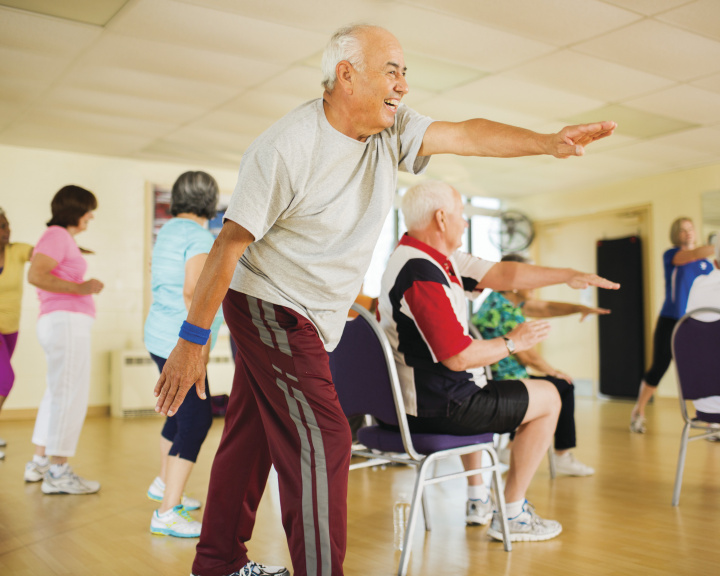 Aerobic chair exercises online for seniors