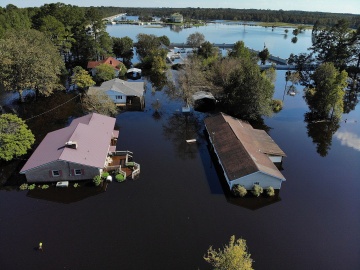 Disaster relief after hurricane Florence in North Carolina